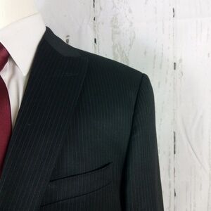 Fubu Collection 42L Black Suit Blazer Sports Coat